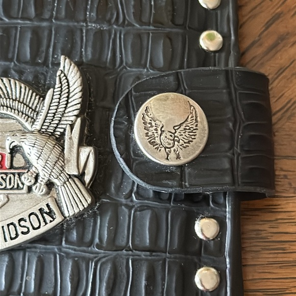 Harley-Davidson Black Studded Leather Wallet - Picture 6 of 6